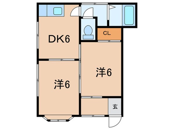 サンハイツ有堀の物件間取画像